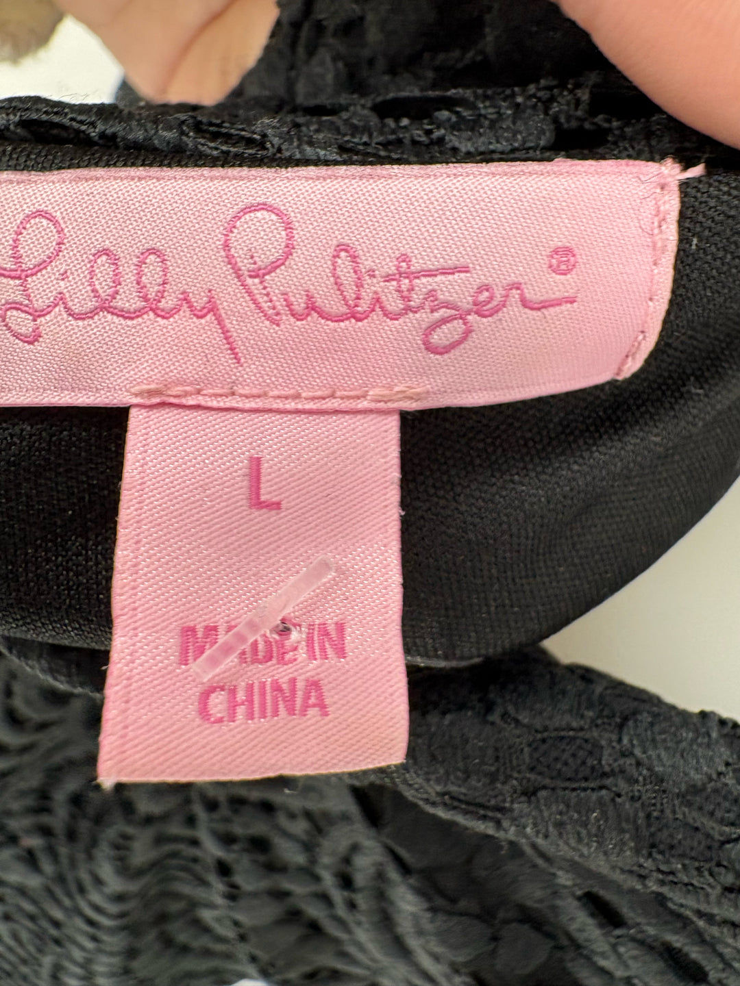 Size L Lilly Pulitzer Black Dress
