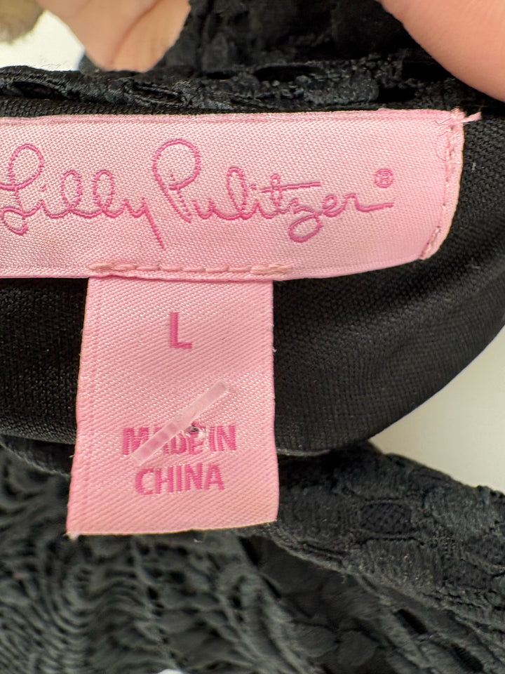 Size L Lilly Pulitzer Black Dress