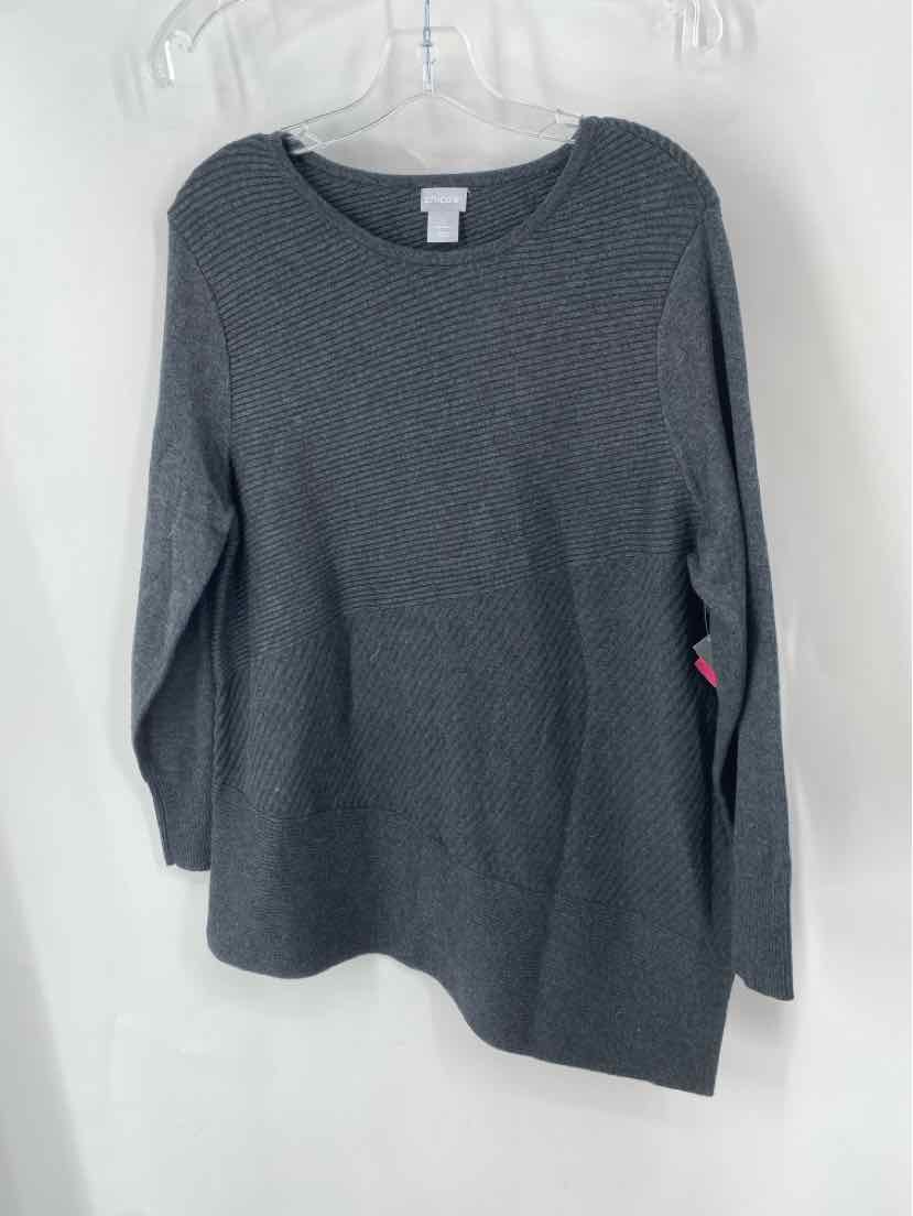 Size L Chico's Gray Sweater