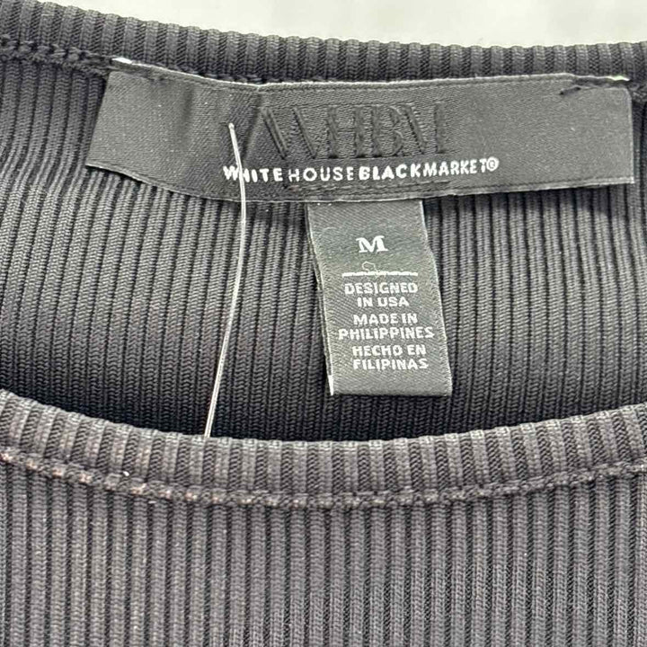 Size M White House Black Market Black Knit Shirt