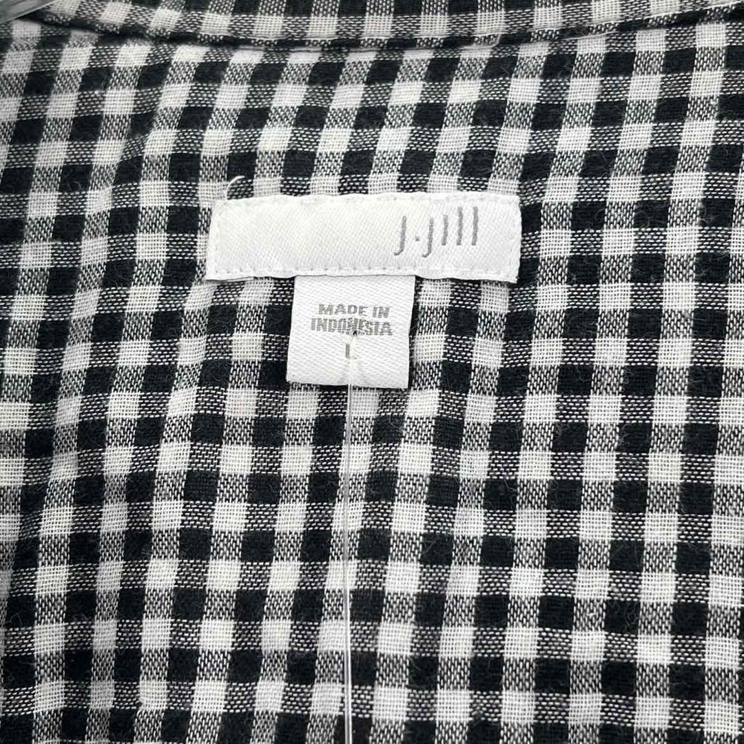 Size L J JILL Black/White Shirt