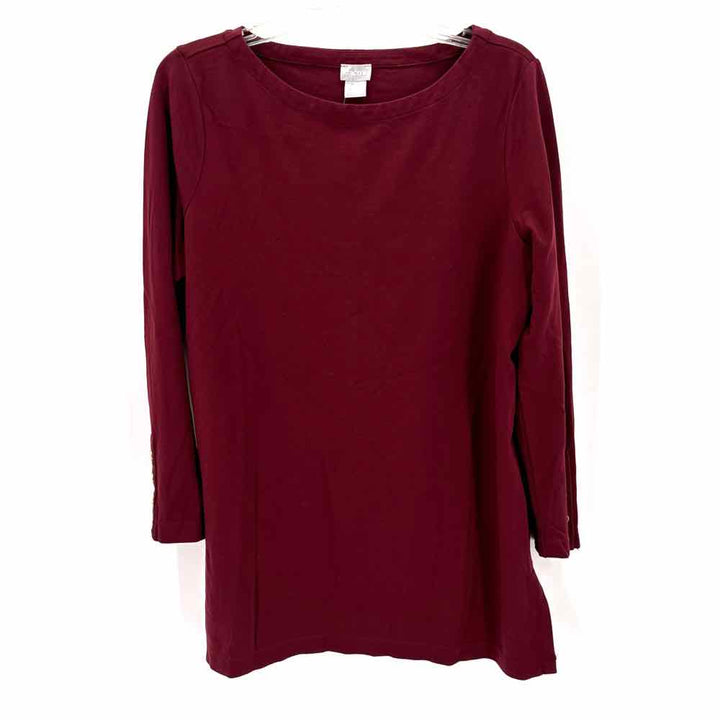 Size L Chico's Burgundy Shirt