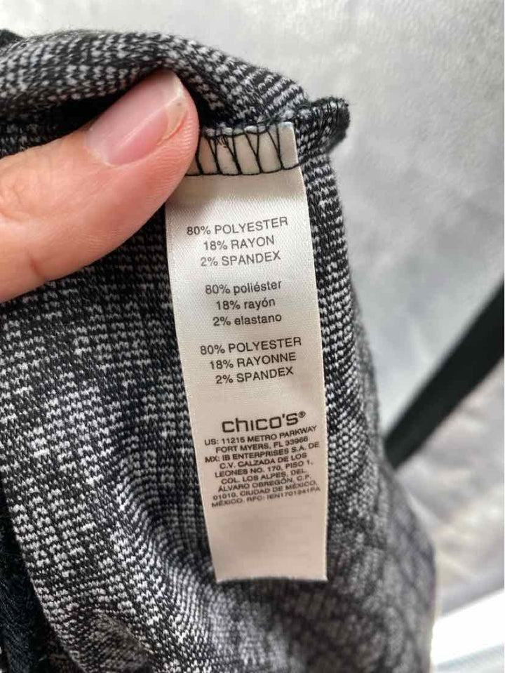 Size XL Chico's Black/White Shirt