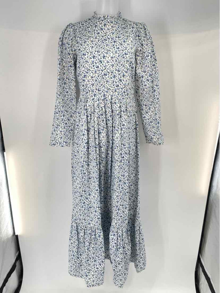 Size 38 Asos Blue Print Dress