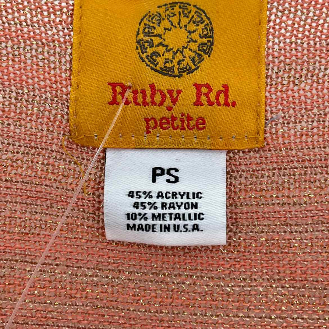 Size S Ruby Rd Salmon Sweater
