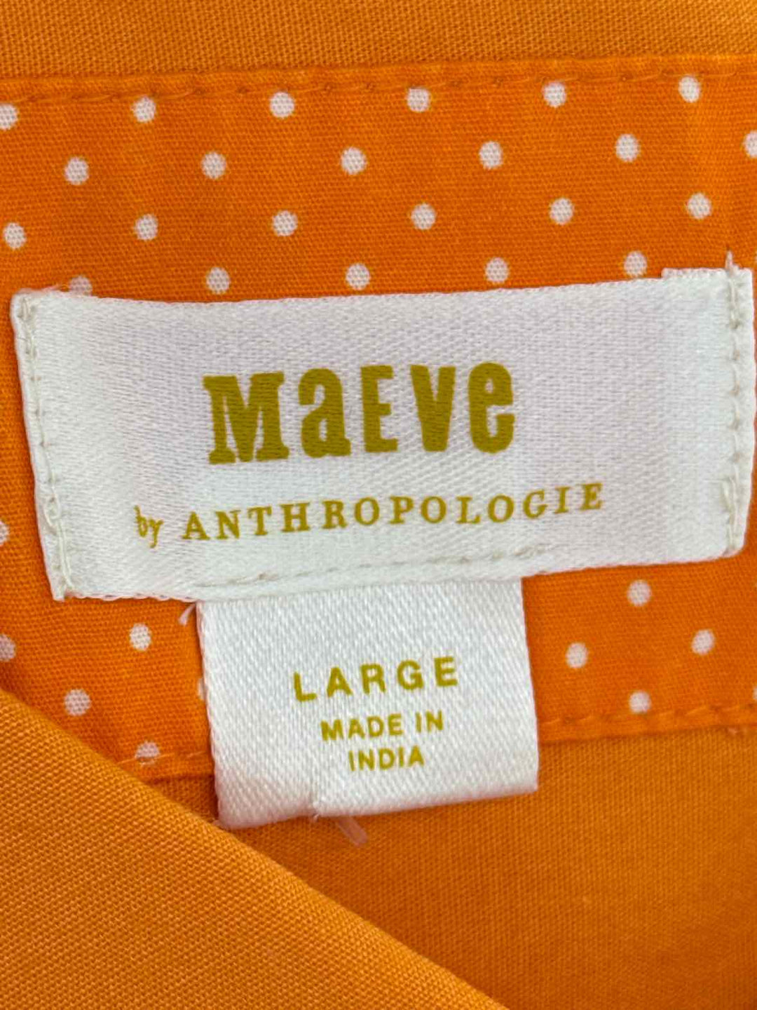 Size L MAEVE Orange Shirt
