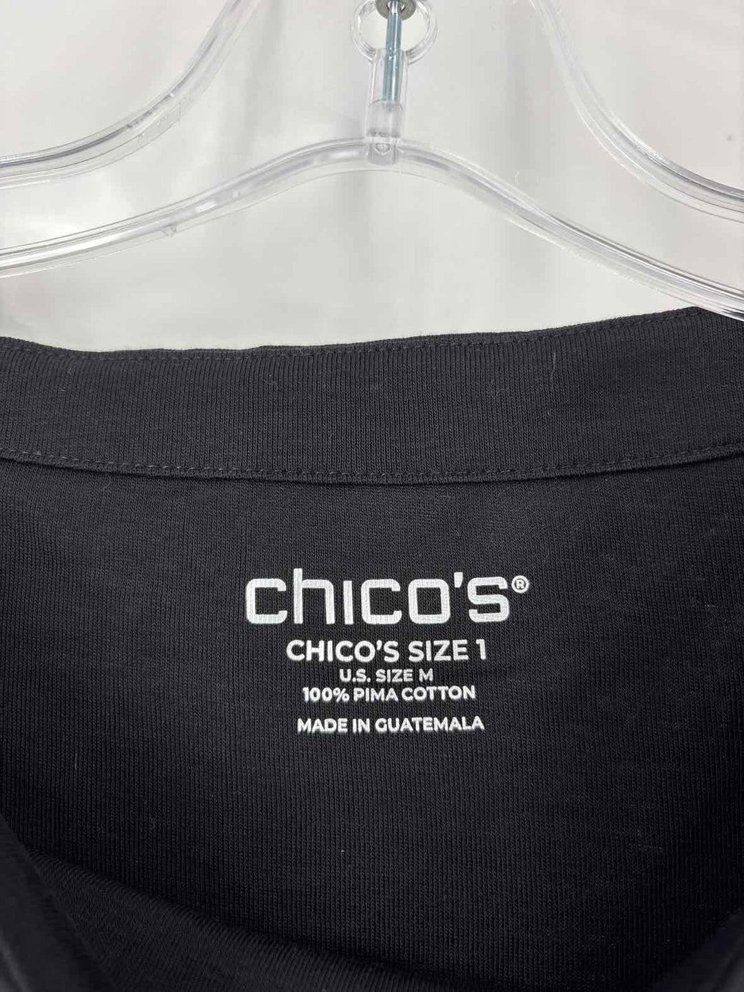 Size M Chico's Black Shirt