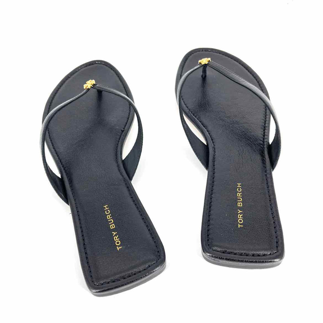 Shoe Size 9 Tory Burch Black Leather Sandals
