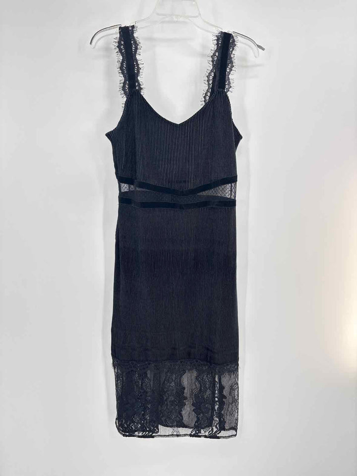 Size 12 FRENCH CONNECTION Black Corduroy Dress