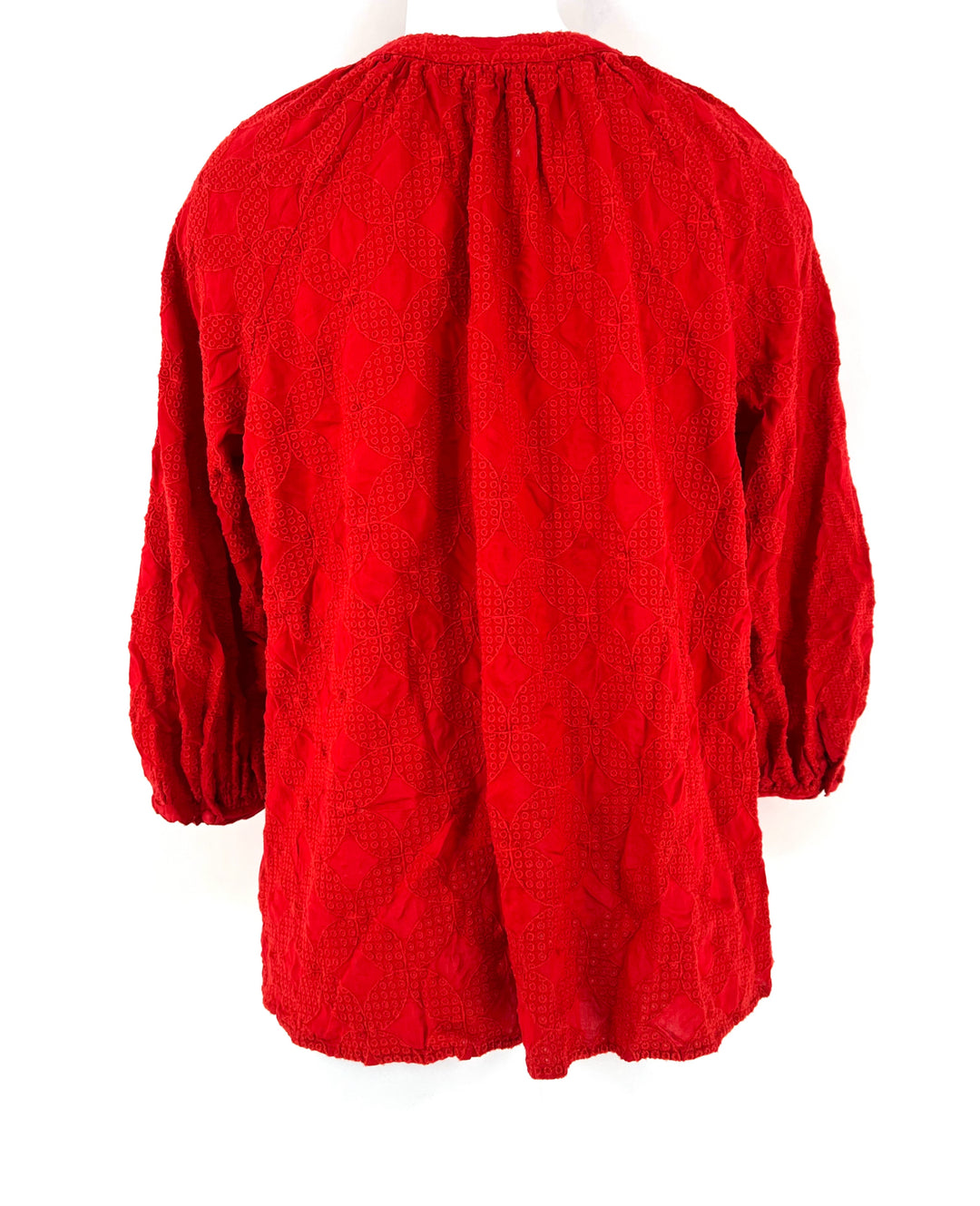 Size S Johnny Was Red Cotton Shirt