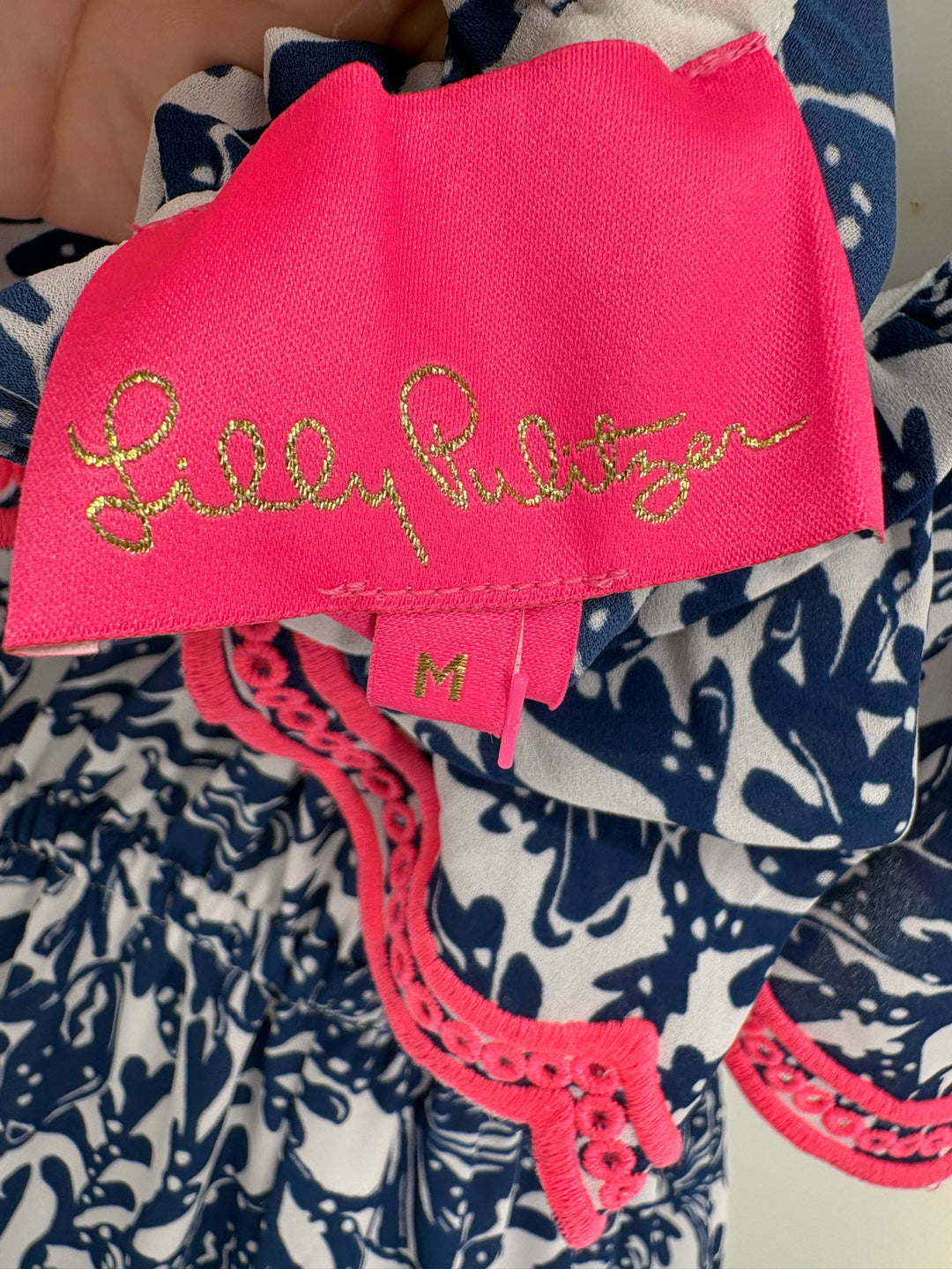 Size M Lilly Pulitzer Navy Dress
