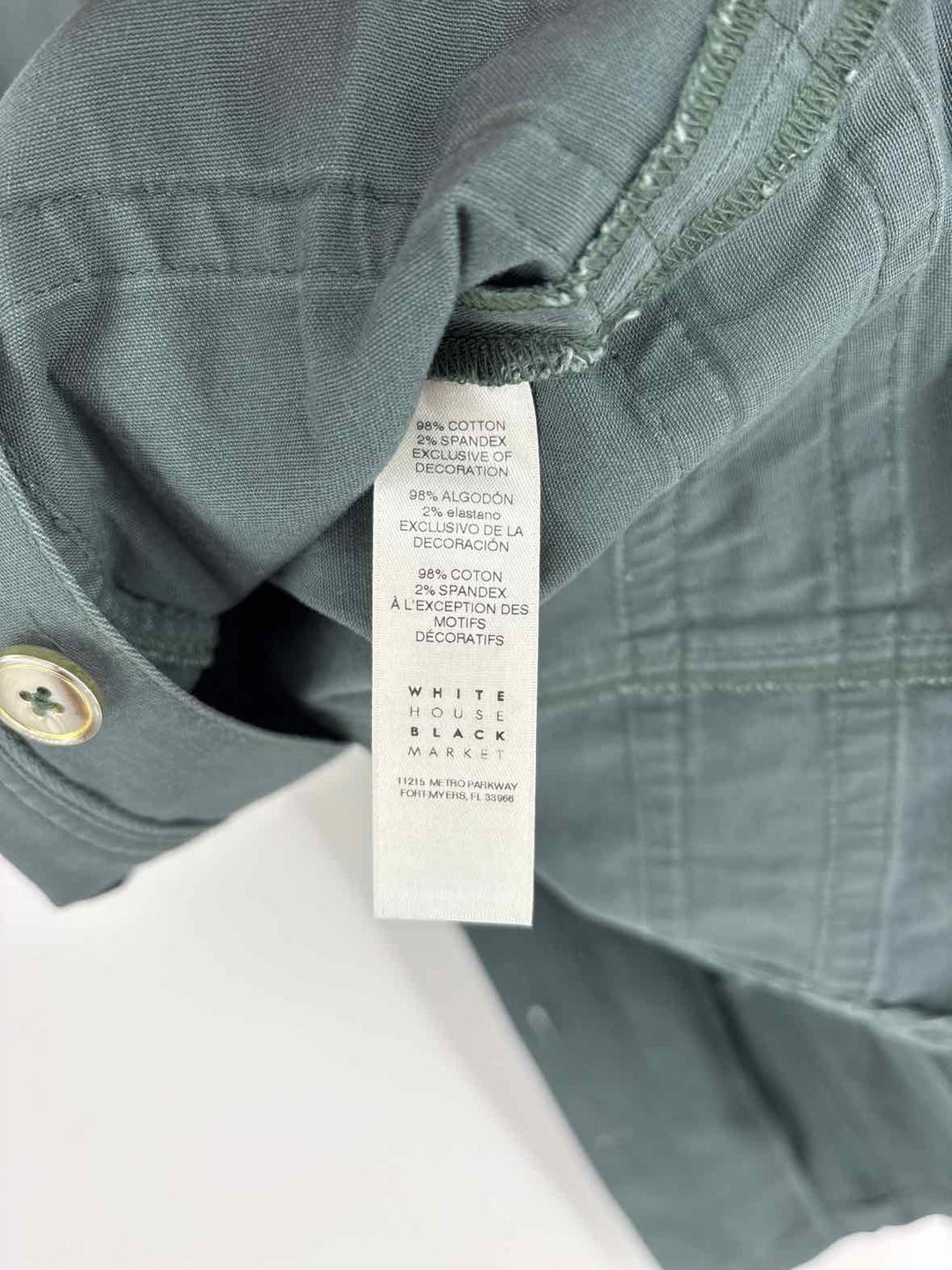 Size 8 White House Black Market Green Vest