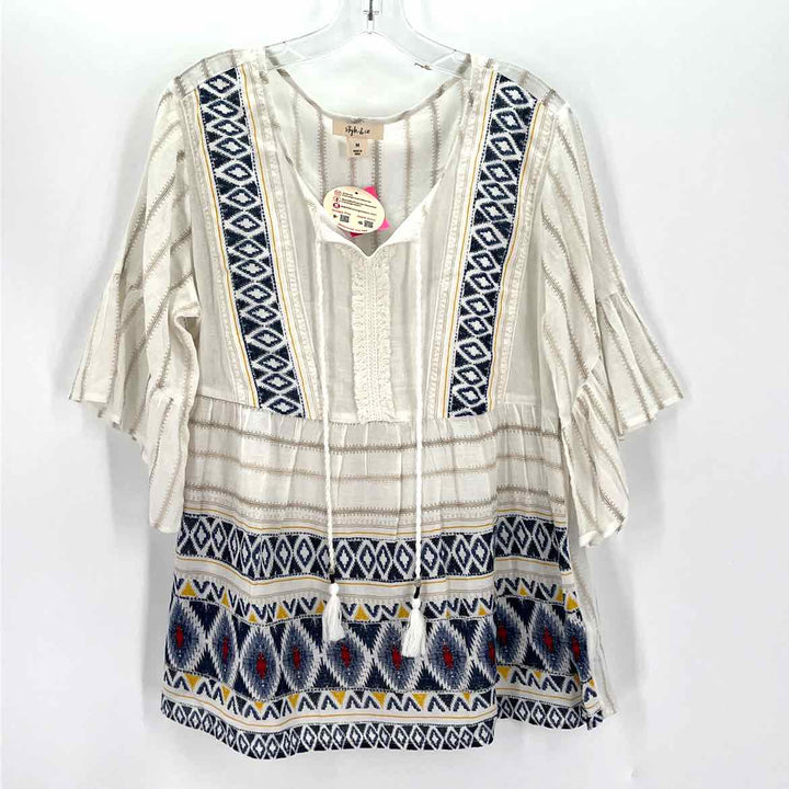 Size M Style & Co Ivory Shirt