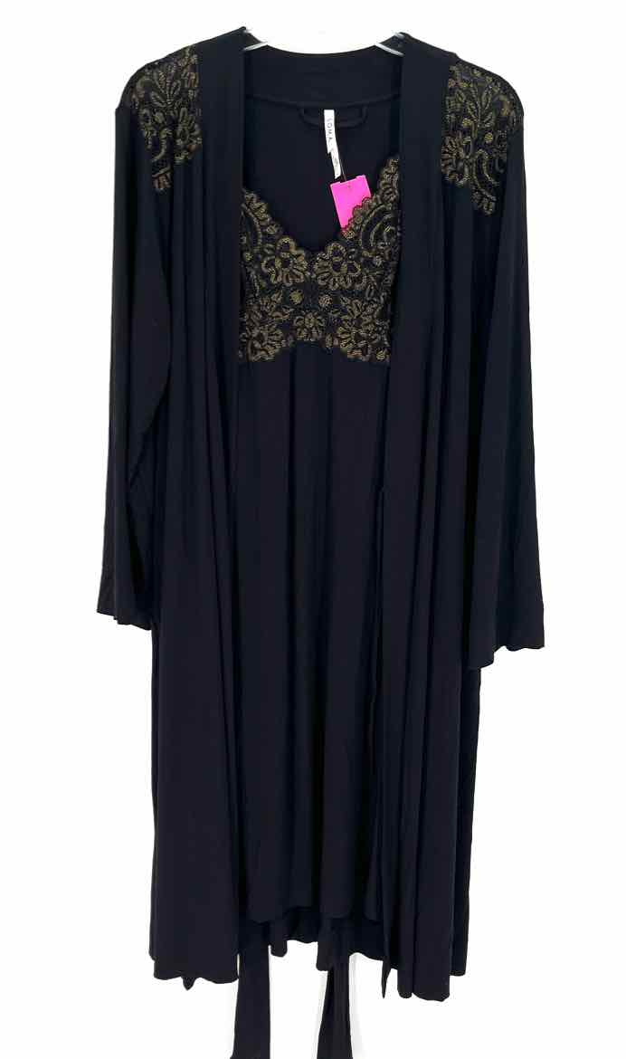 Size S SOMA Black Lace Pajamas