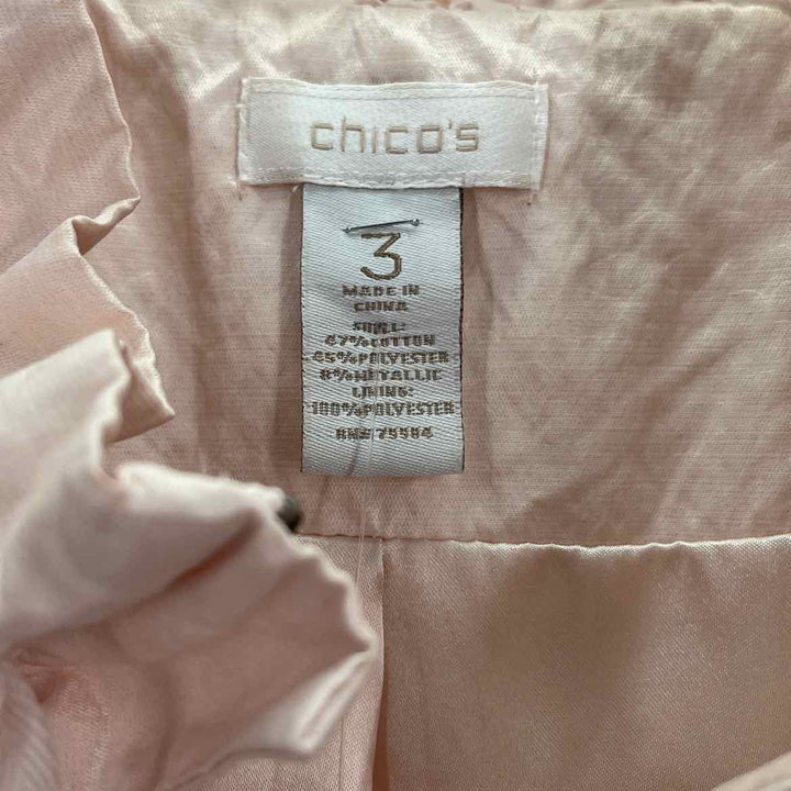 Size XL Chico's Peach Nylon Vest