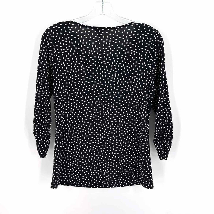 Size S ANN MASHBURN Black/White Shirt