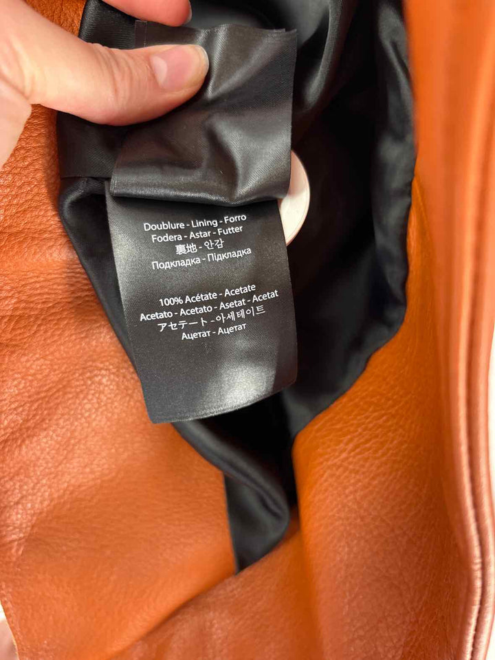 Size XXS Brown Leather Luxury - Jacket