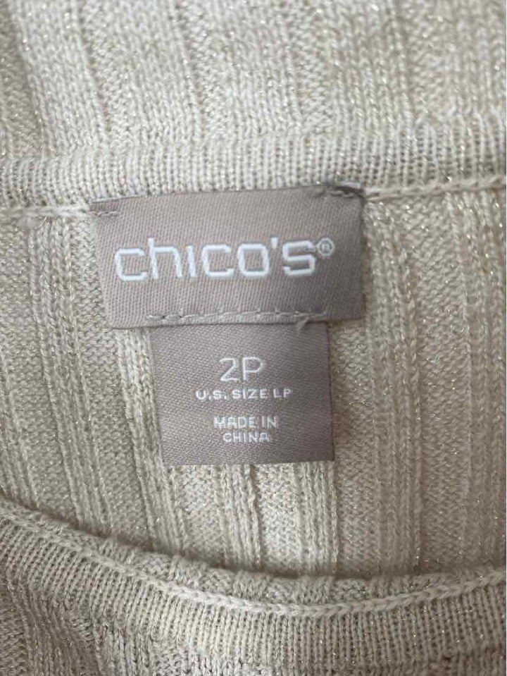 Size L Chico's Tan Sweater