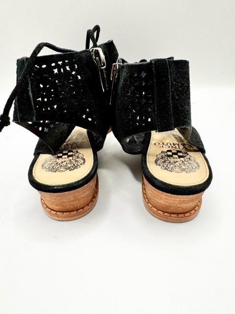 Shoe Size 7 Vince Camuto Black Suede Sandals