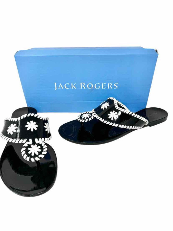 Shoe Size 9 Jack Rogers Black/White Sandals