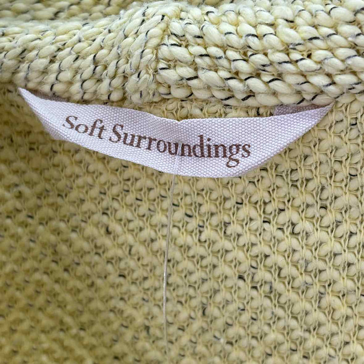 Size L SOFT SURROUNDINGS Yellow Knit Sweater
