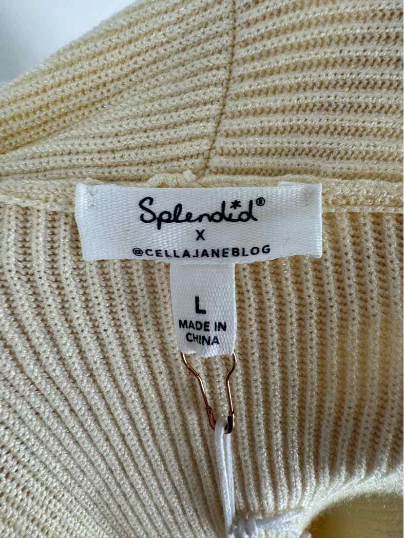 Size L Splendid Yellow Knit Cardigan