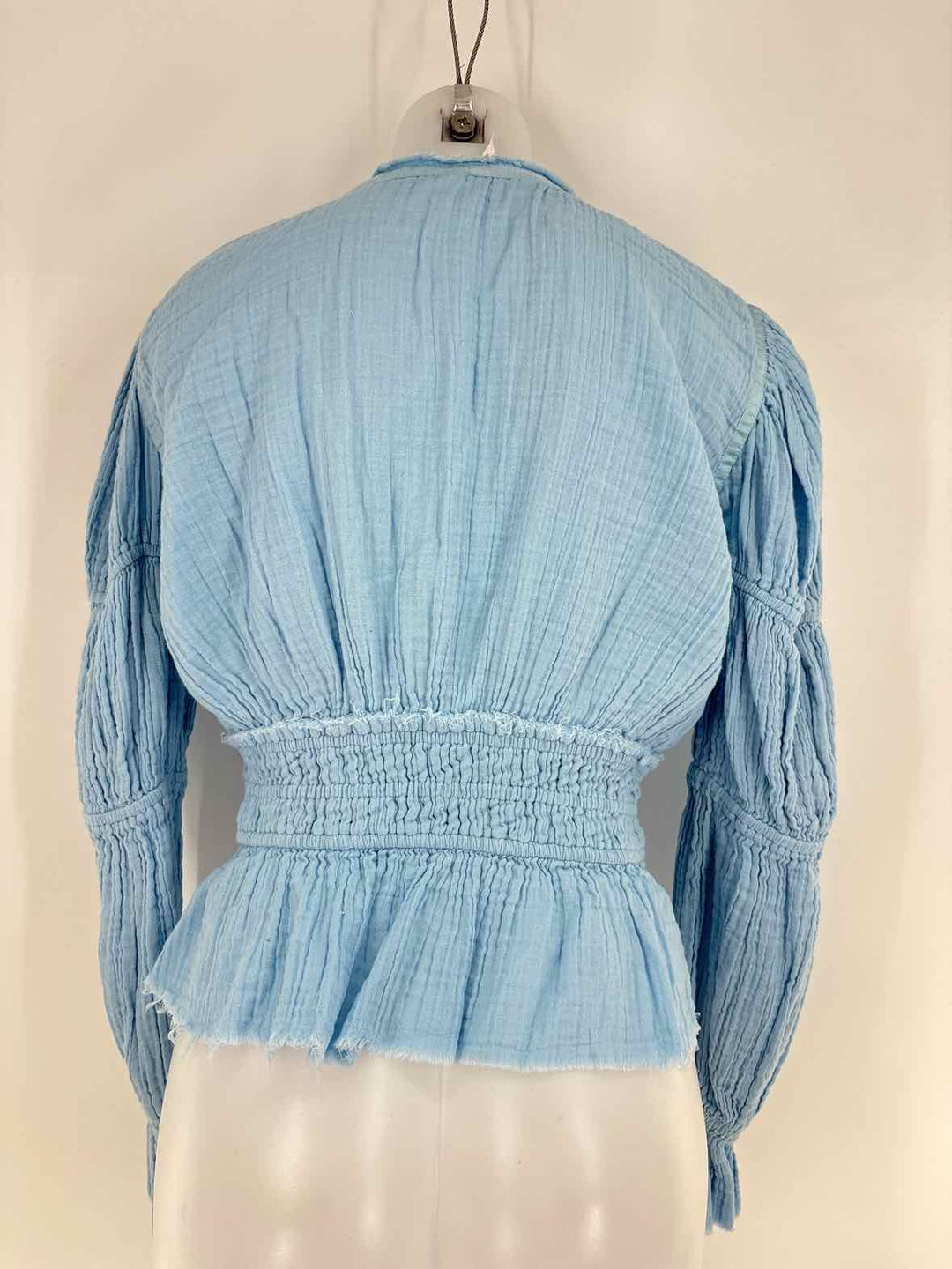 Size M FREE PEOPLE Blue Shirt