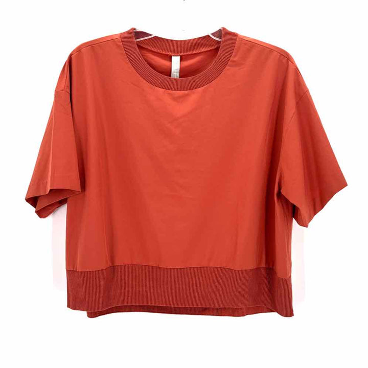 Size M Athleta Pumpkin Nylon Shirt