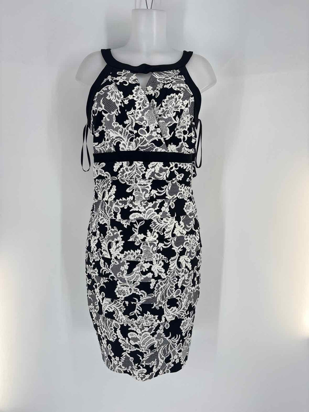 Size 14 White House Black Market Black/White Dress