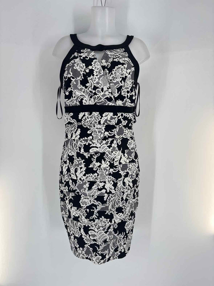 Size 14 White House Black Market Black/White Dress