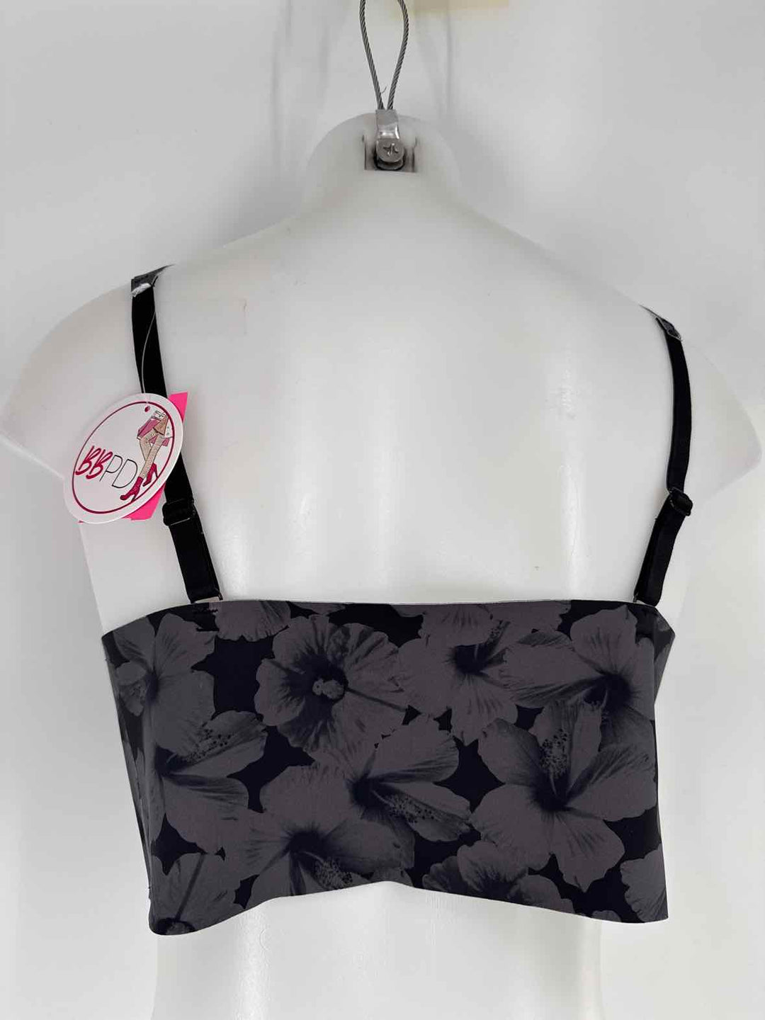 Size 3X Black Print Bra