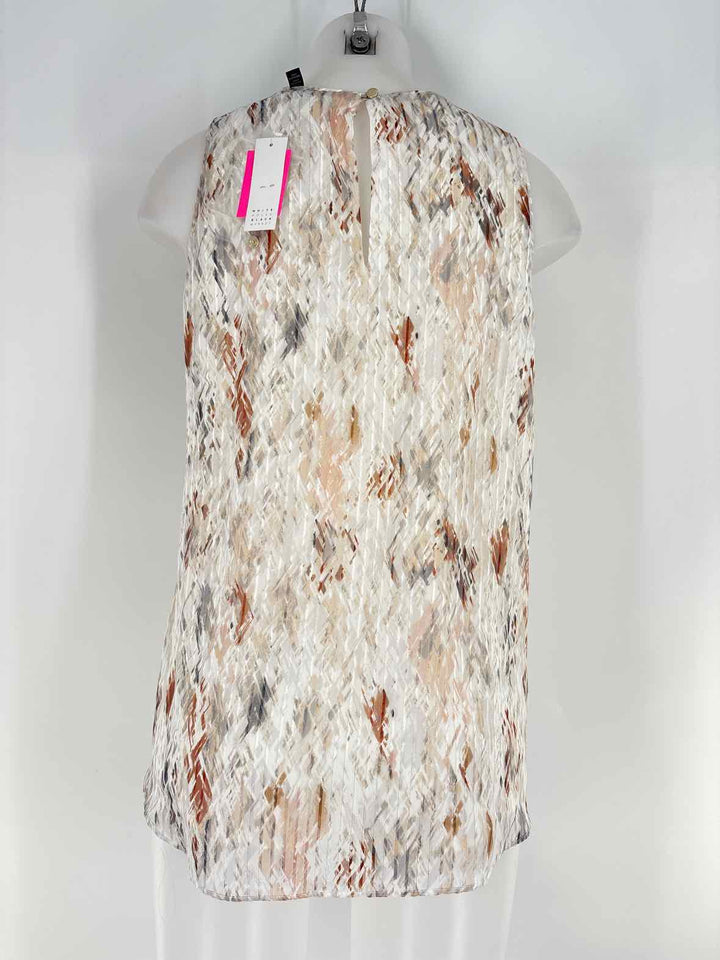 Size M White House Black Market Silver Shirt
