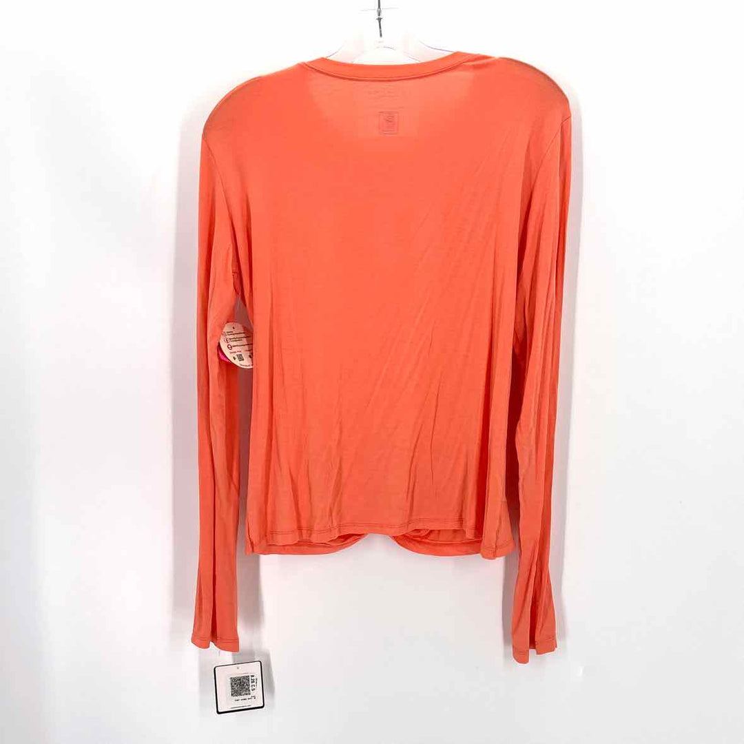 Size M LAUNDRY Orange Knit Cardigan
