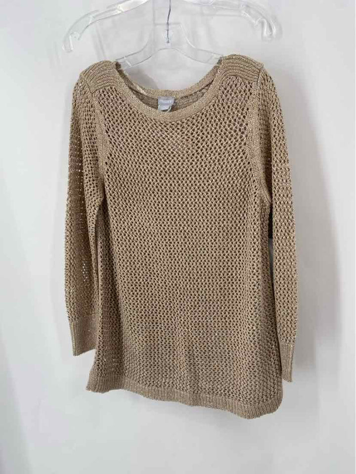 Size L Chico's Gold Sweater