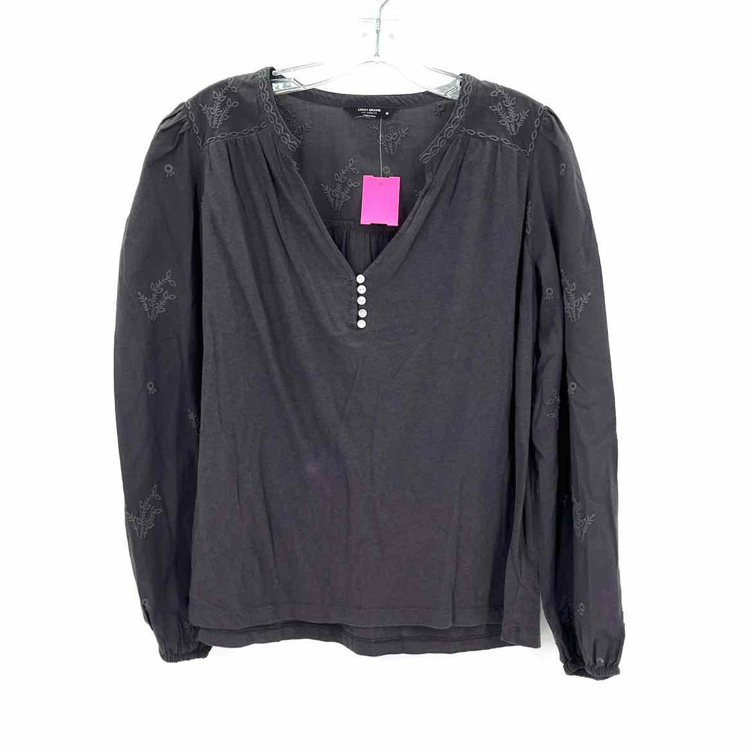 Size M LUCKY Charcoal Shirt