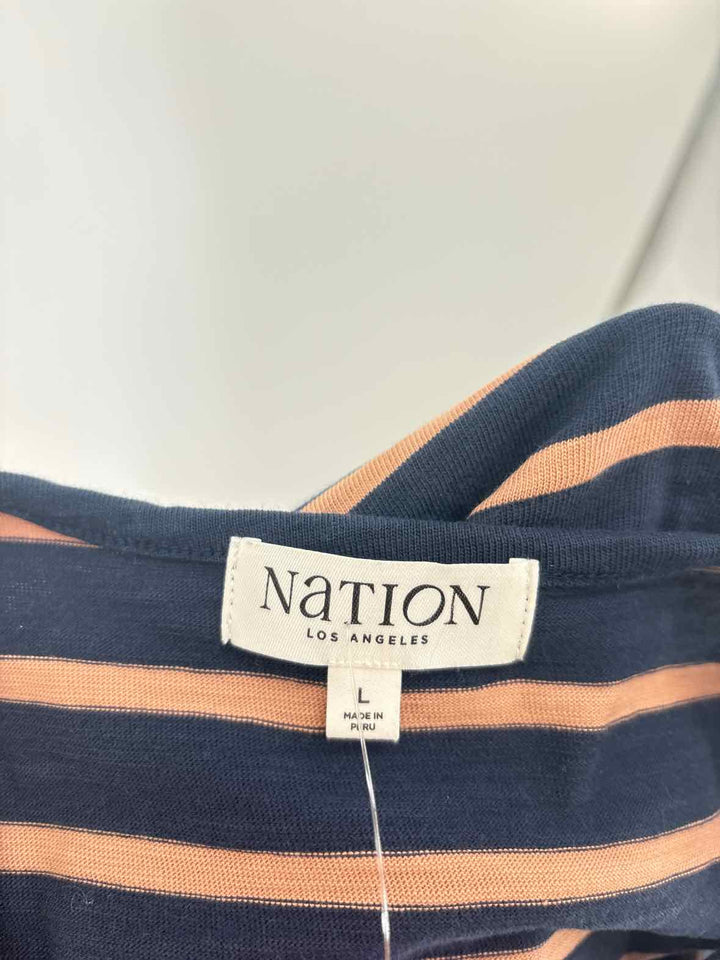 Size L NATION Navy Shirt