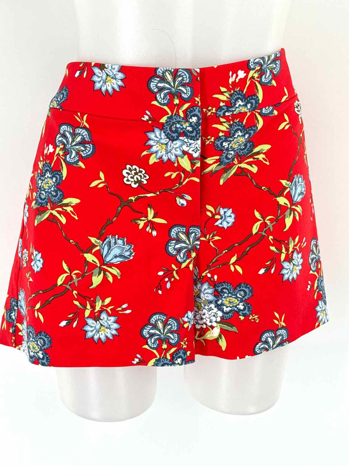 Size 10 LOFT Red Print Shorts