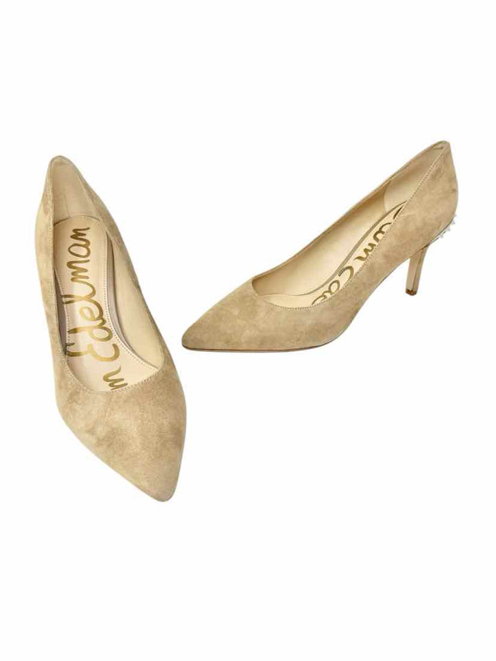 Shoe Size 7.5 Sam Edeleman Tan Suede Pumps
