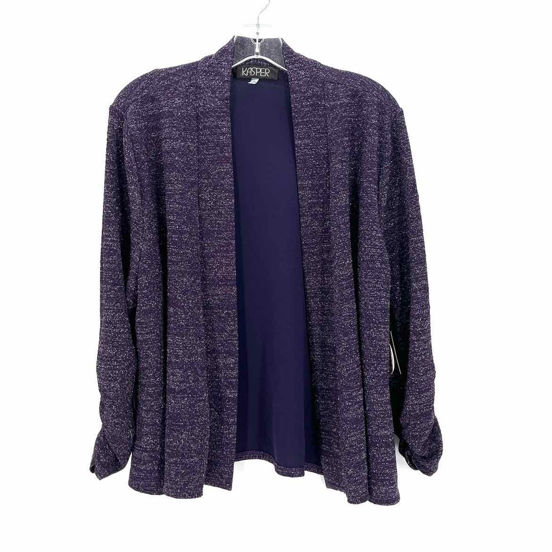 Size 1X KASPER Purple Sweater