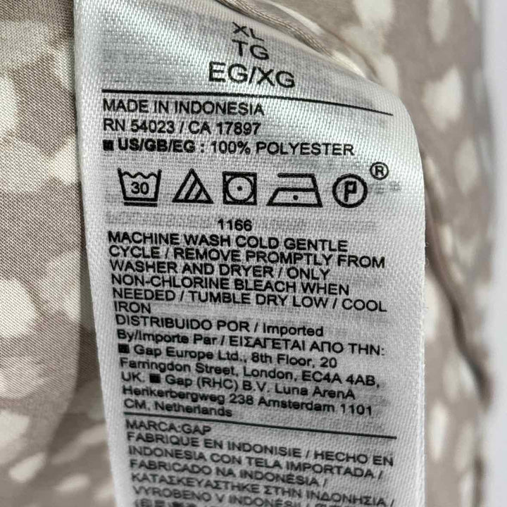 Size XL GAP TAN PRINT Shirt
