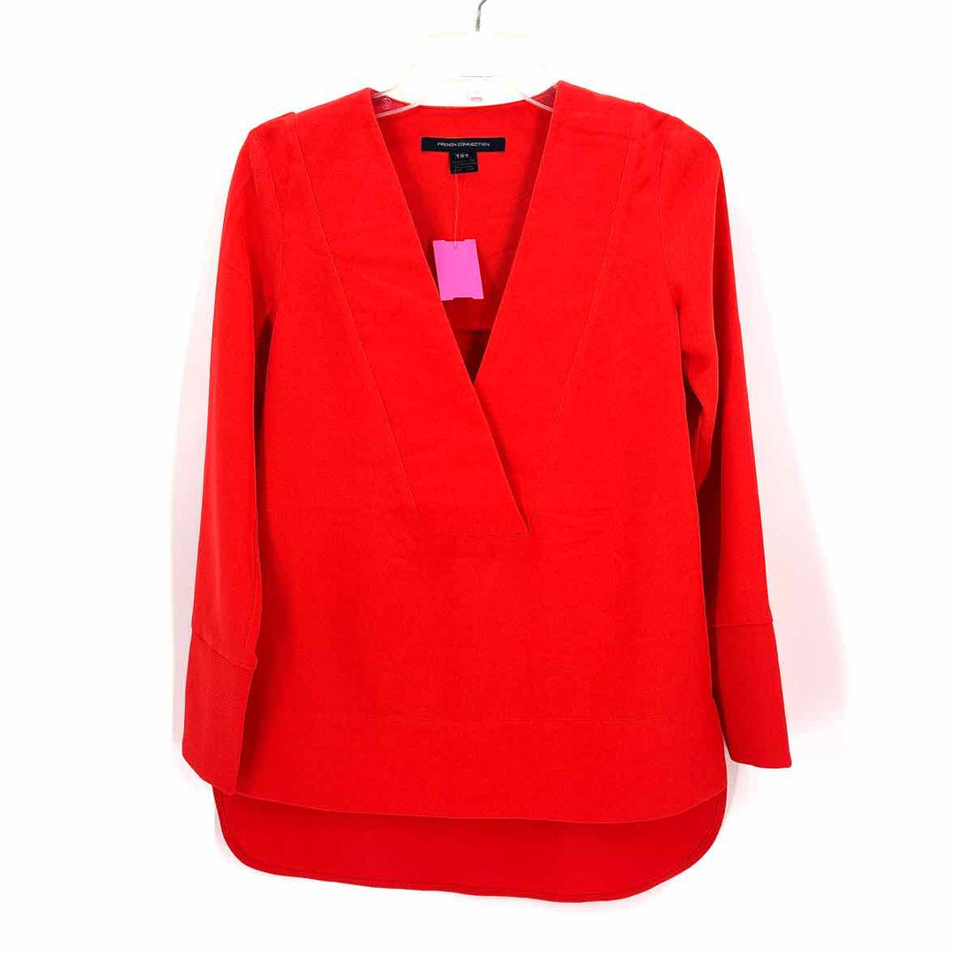 Size 2 FRENCH CONNECTION Orange Shirt