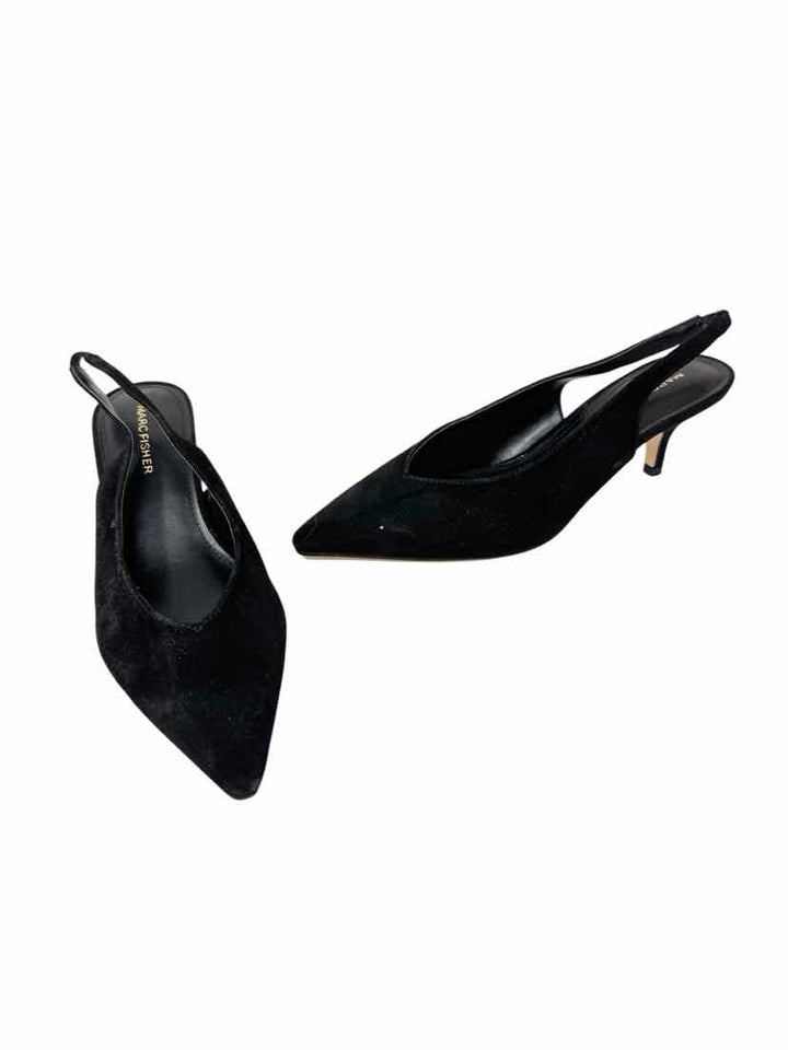 Shoe Size 7.5 MARC FISHER Black Suede Pumps