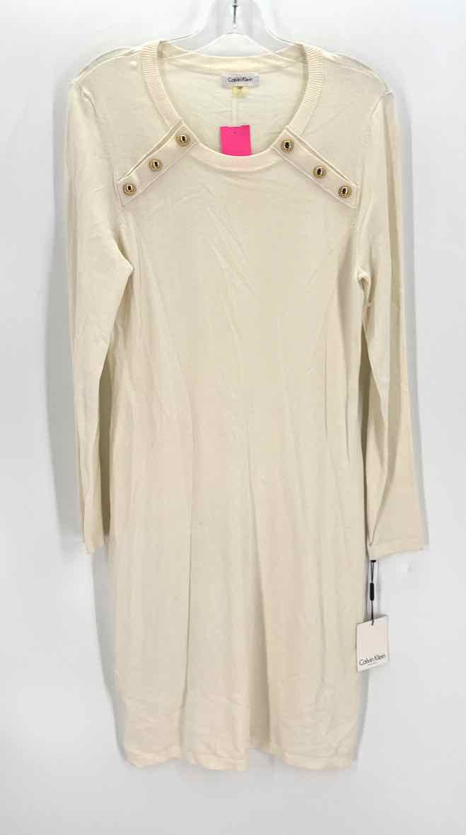 Size L Calvin Klein Ivory Dress
