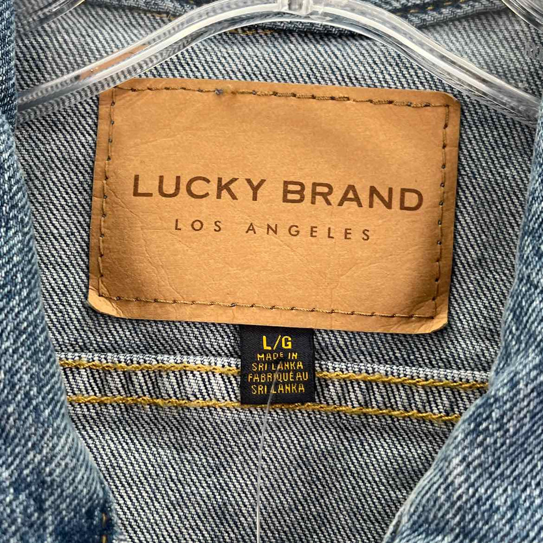 Size L LUCKY Blue Denim Jacket