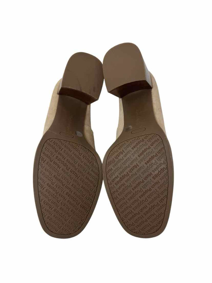 Shoe Size 9.5 Hush Puppies Tan Suede Pumps