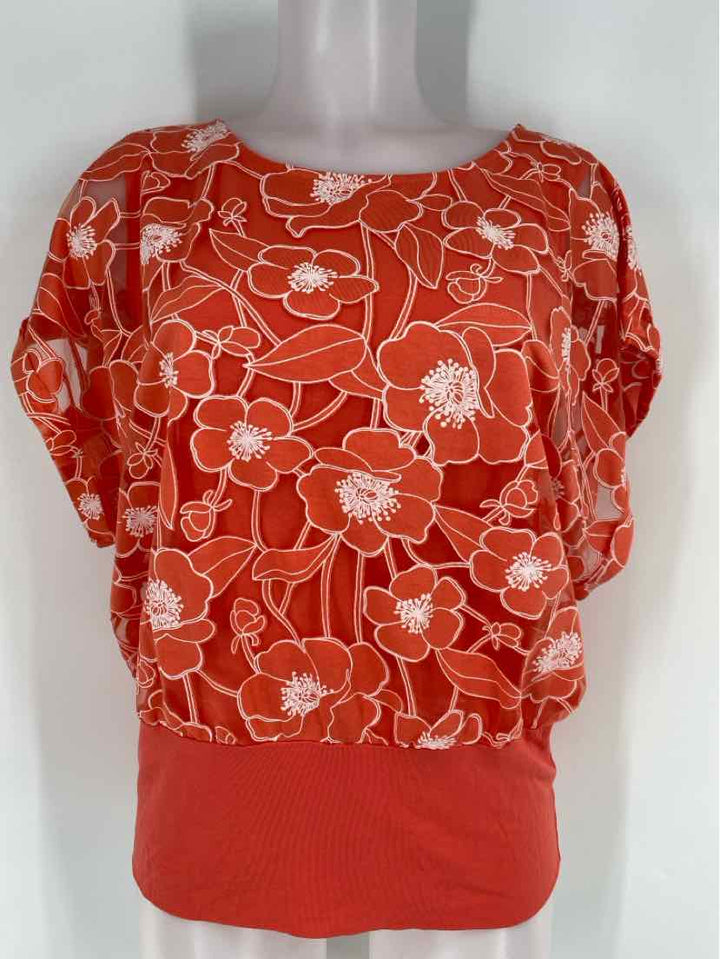 Size M Chico's Orange Shirt