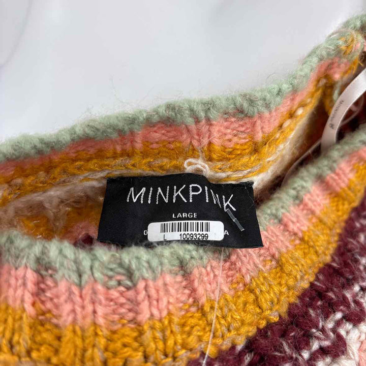 Size L MINK PINK Multi-Color Sweater