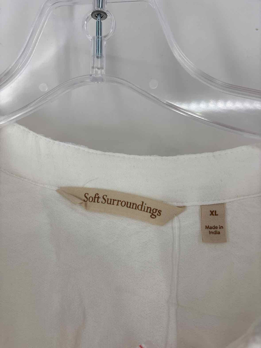 Size XL SOFT SURROUNDINGS White Shirt