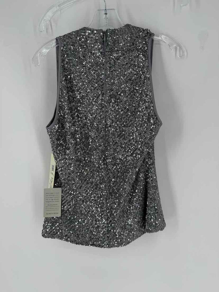 Size 10 ELIZA J Silver Shirt