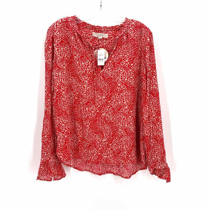 Size L LOFT Red Shirt